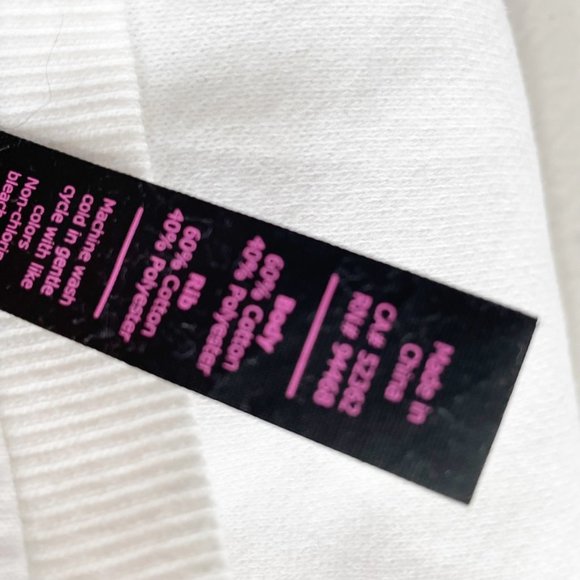 Betsey Johnson Womens White Embroidered Sweatshirt Size Medium M - Picture 8 of 8